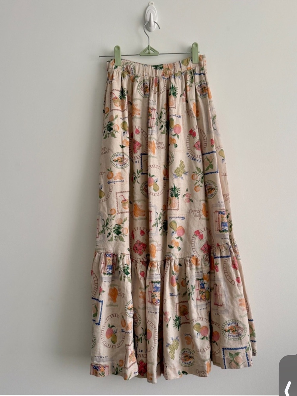 Abercrombie & Fitch Cream Floral Maxi Skirt Set